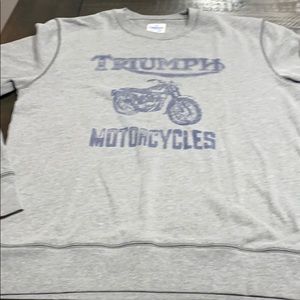 Lucky Brand Triumph motorcycle long sleeve shirt